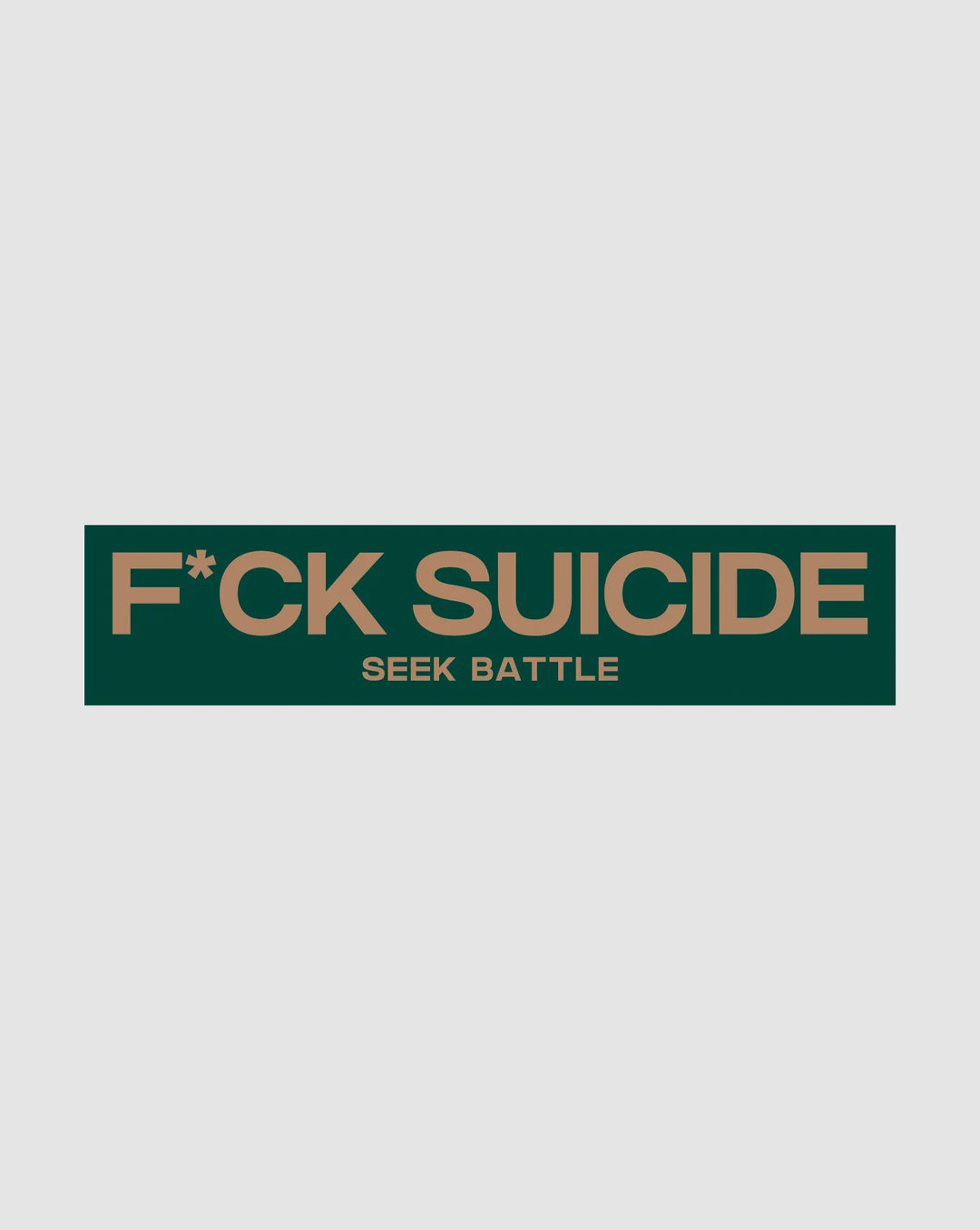 F Suicide Bumper Sticker