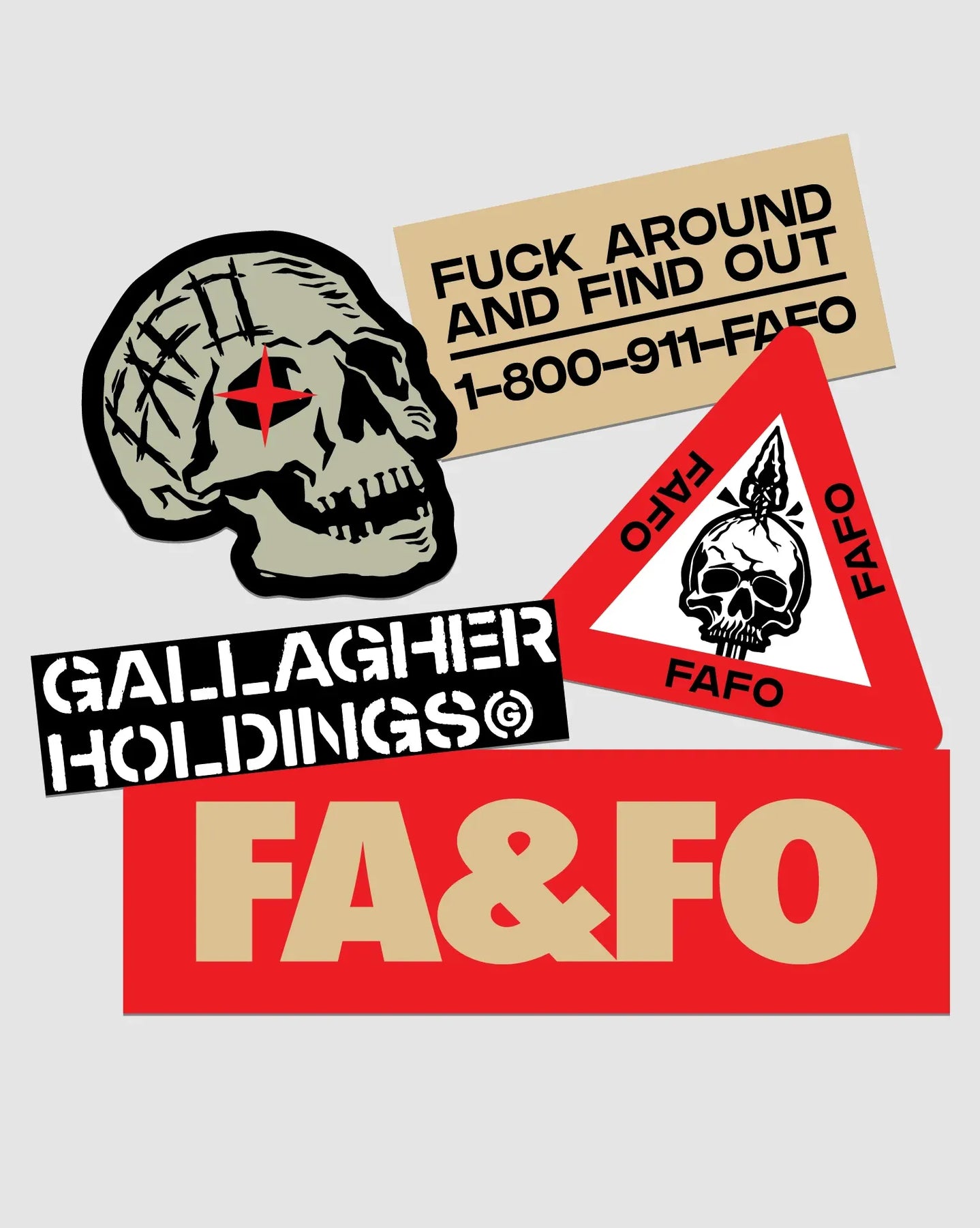 FAFO CAUTION PVC Patch – Imaginary Friends
