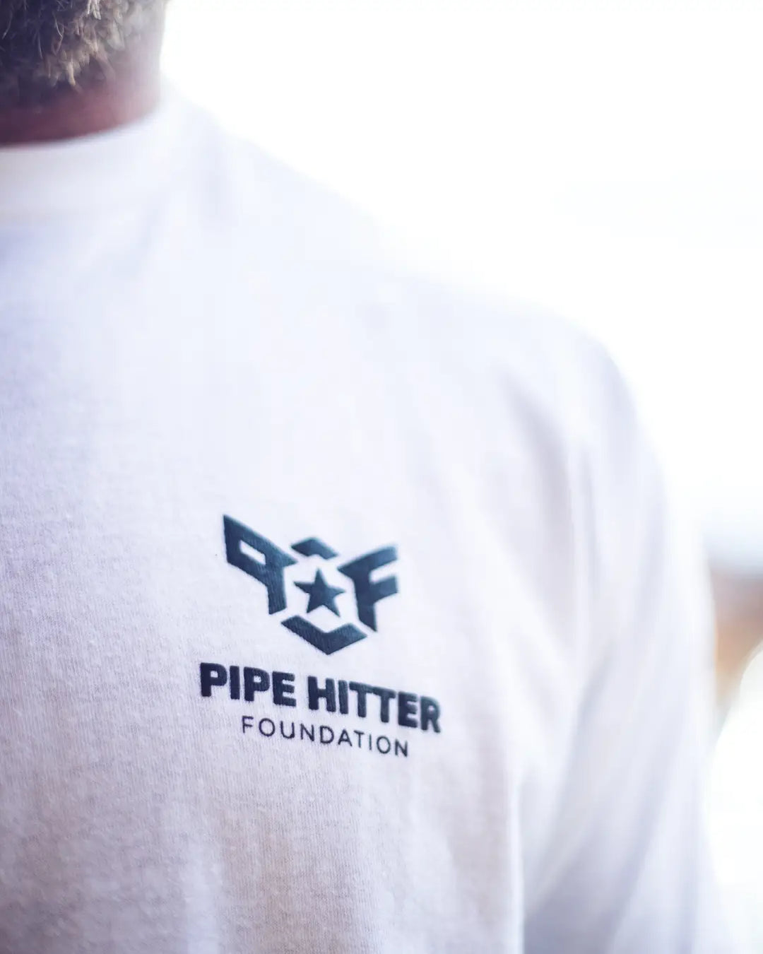 Pipe Hitter Logo Tee - White
