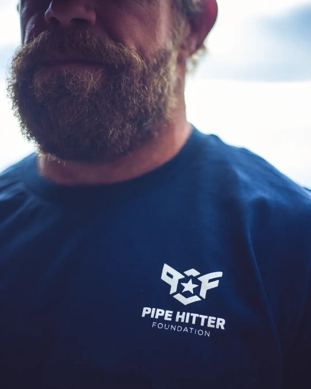 Pipe Hitter Logo Tee - Navy