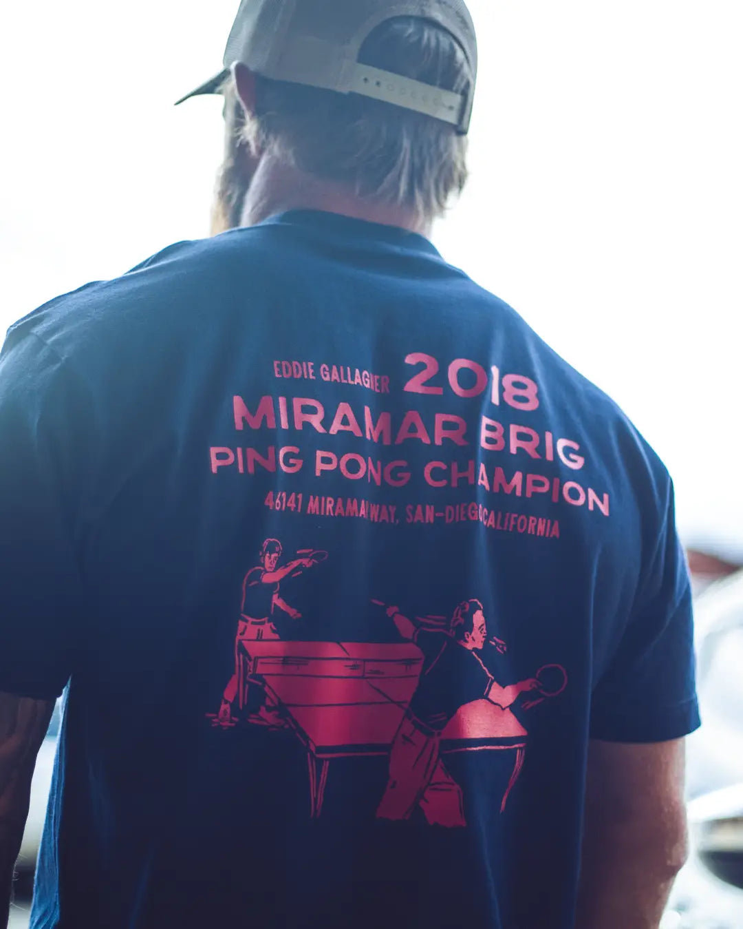 Miramar Ping Pong Champ Tee - Navy