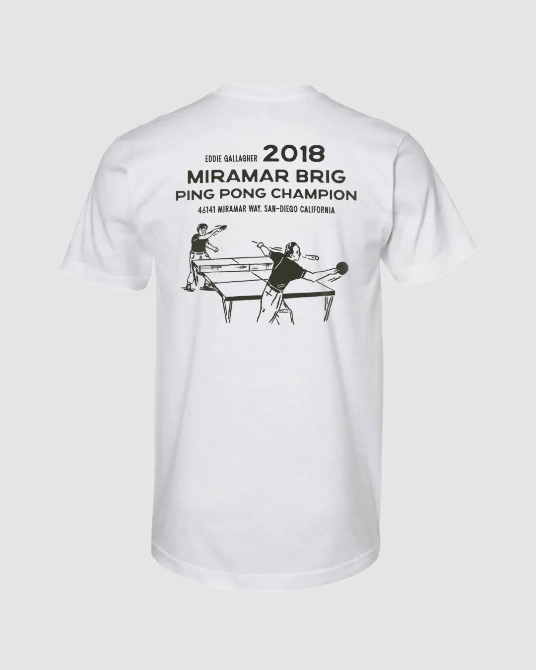 Miramar Ping Pong Champ Tee - White