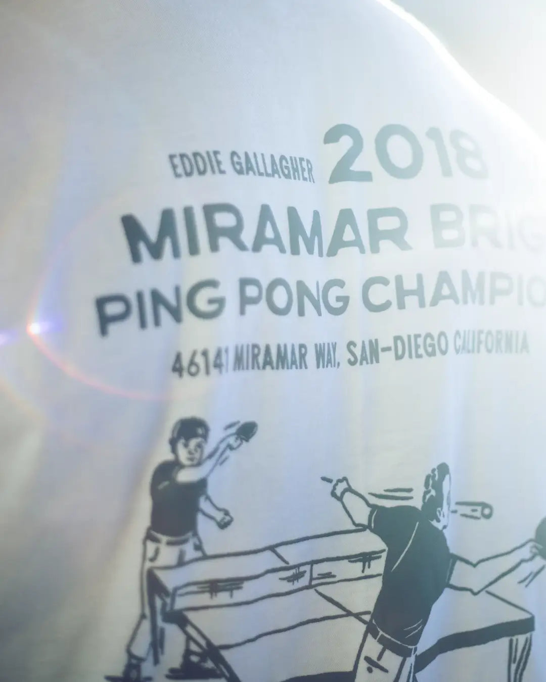 Miramar Ping Pong Champ Tee - White